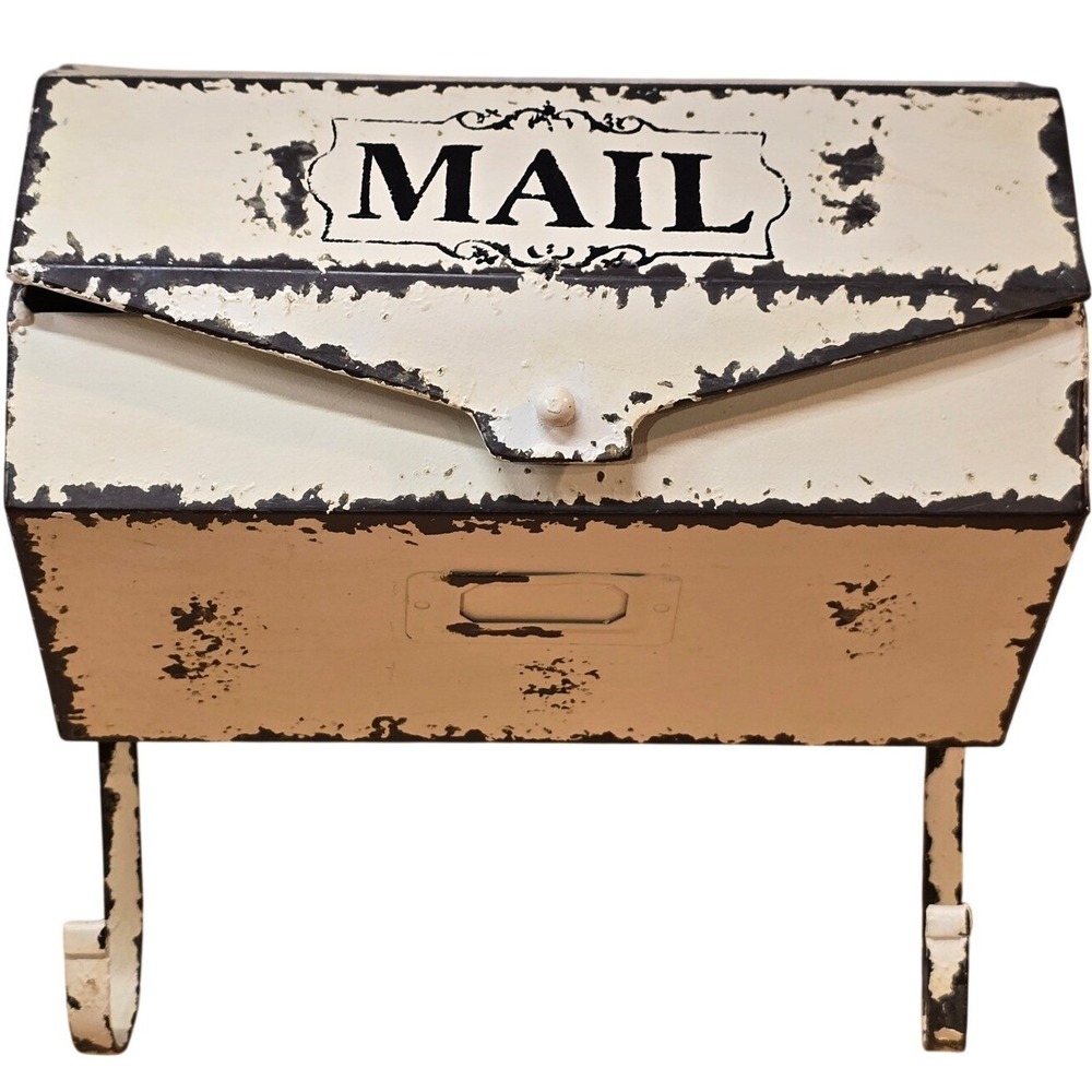Novelty Decorative‎ Mailbox 10 x 10 x 5 Antiqued Rustic Santa Mail Distressed